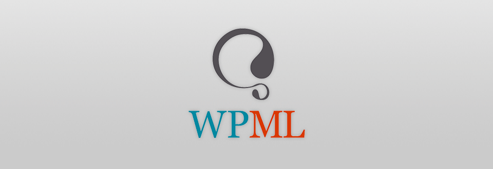 A logo featuring a curled black speech bubble above the letters "WPML". WP is blue, and ML is orange, set against a light gray background. This is a perfect design for a multilingual WordPress plugin.